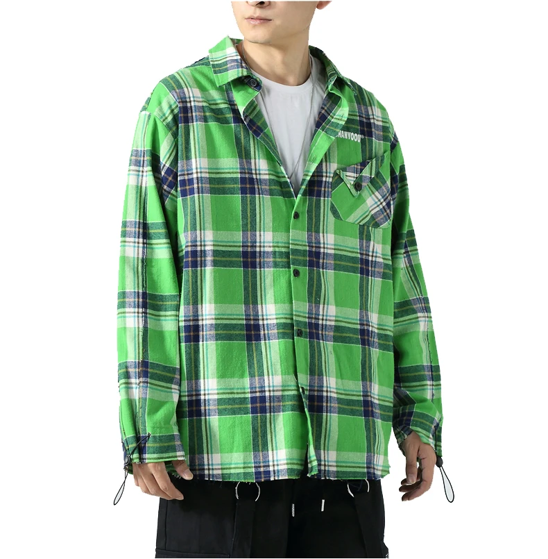 Hot selling Best sale with 100% organic cotton plaid flannel man shirt