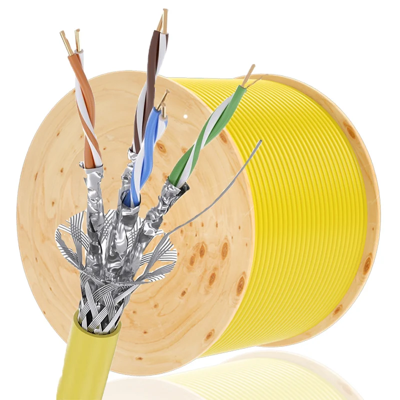 Cat7 Ethernet Cable Bare Copper Cat7 Sftp Outdoor Jelly Filled Cable Luchengxun Factory