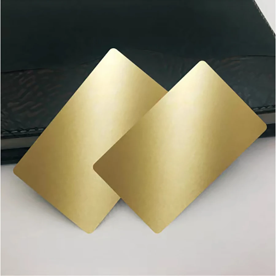 Custom Print Logo Personalized Blank Metal Business Cards For Laser Engraving