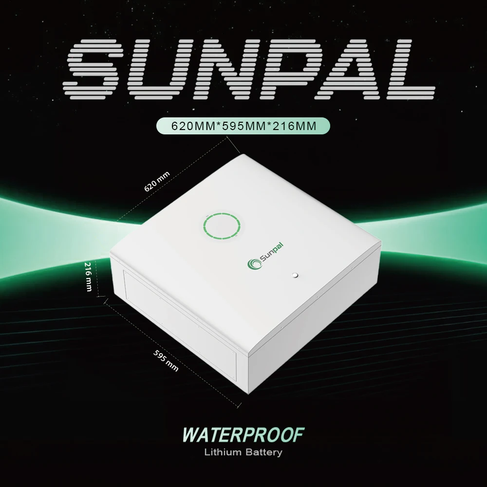 Sunpal Household Solar Lithium Battery 200Ah 51.2V Lifepo4 Rechargeable Battery Price