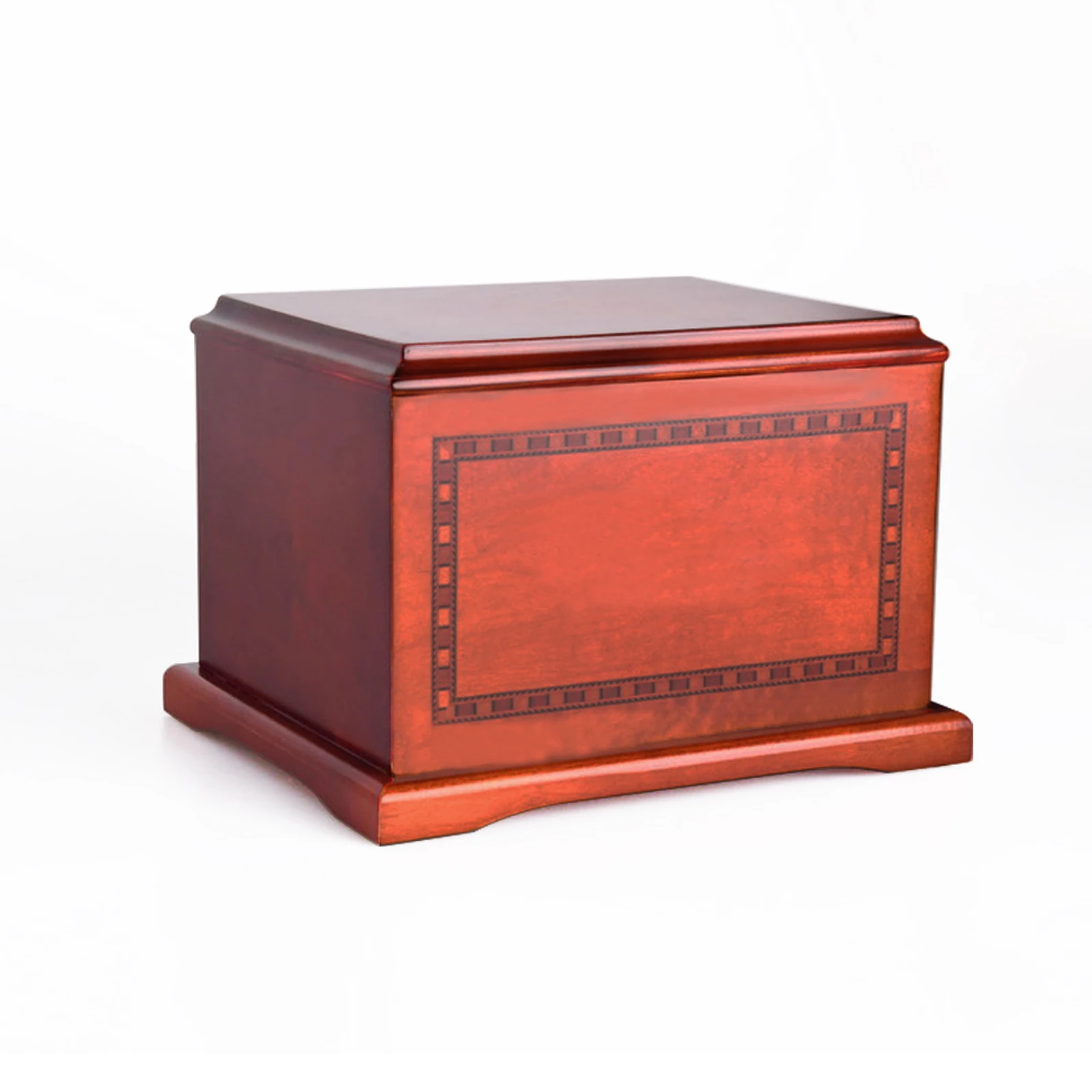 Funeral Supplies Natural Wooden Ashes Casket Urns Cremation wooden urn for human ashes eagle urns