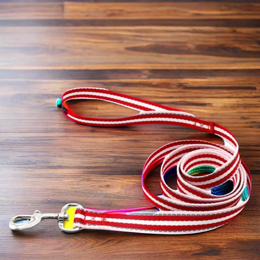 Hot Sale 3m Polyester Cotton Rope Pet Puppy Dog Collar Leash Set Soft Comfortable Durable Multicolor Animal Print Eco-Friendly