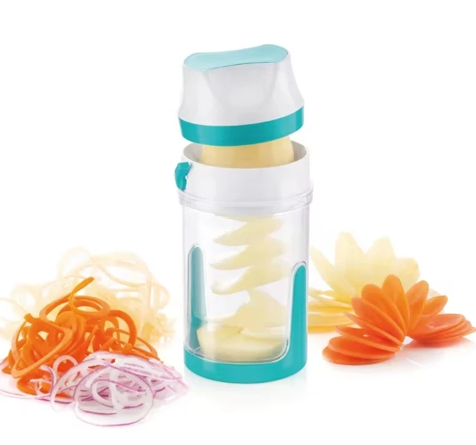 Smartpan 3 in 1 Vegetable Ribbon Cutter - Thick Spiral Slicer Vegetable - Mini Kitchen Twist Spiralizer Kitchen Gadgets