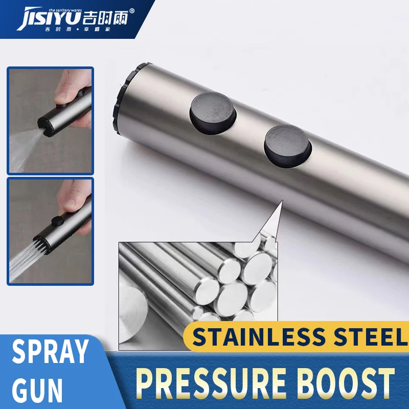Stainless Steel Handheld Black Toilet Bidet Sprayer Bathroom Hand Held Shattaf Shower