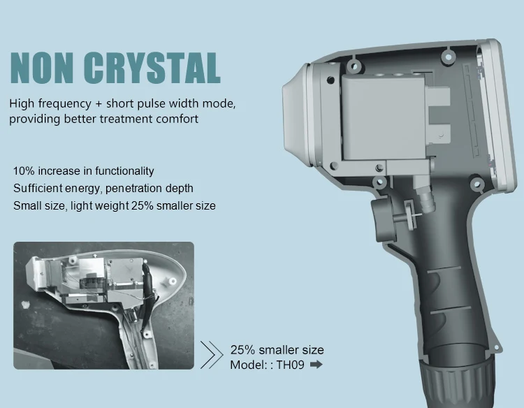 Non Channel Diode laser Crystal 755nm 808nm 1064nm Laser Diode 808nm Hair Removal Machine