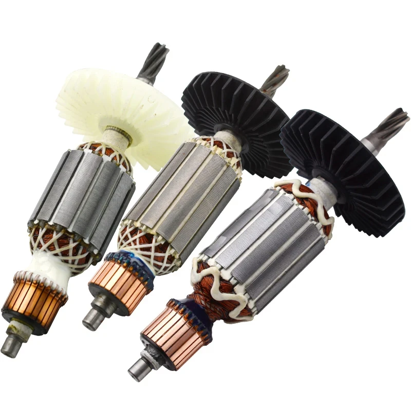 AC220V Armature Assembly Replacement For Makitas HR2450 HR2455 HR2445 Rotary Hammer HR2020 Electric Drill Spare Parts