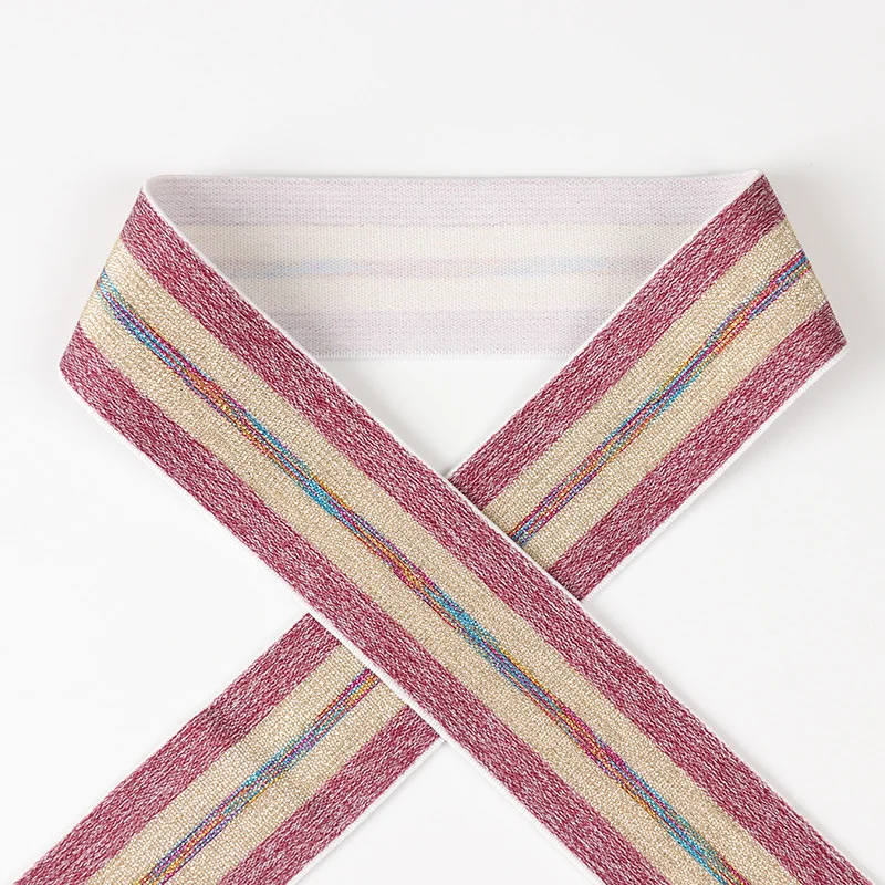Цветная полосатая смесь полиэстера, эластичная лента, мягкое нижнее белье на заказ, эластичный пояс
