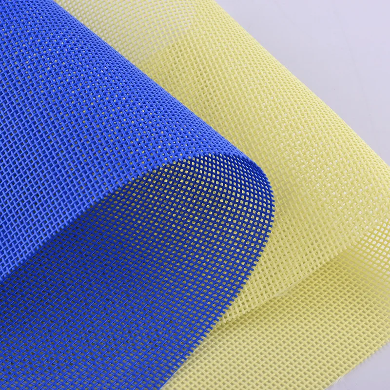 High Quality Vinyl Coated Woven Polyester Mesh Fabric Anti-Uv Textilens Mesh Fabric Pvc Coated Teslin