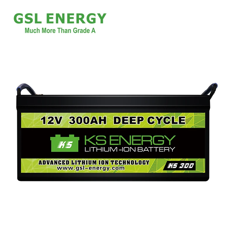 GSL ENERGY Deep Cycle Lifepo4 12V 50ah 75ah 100ah 200ah 300ah Lithium Battery For RV/Solar System/Yacht/Golf Carts/Marine