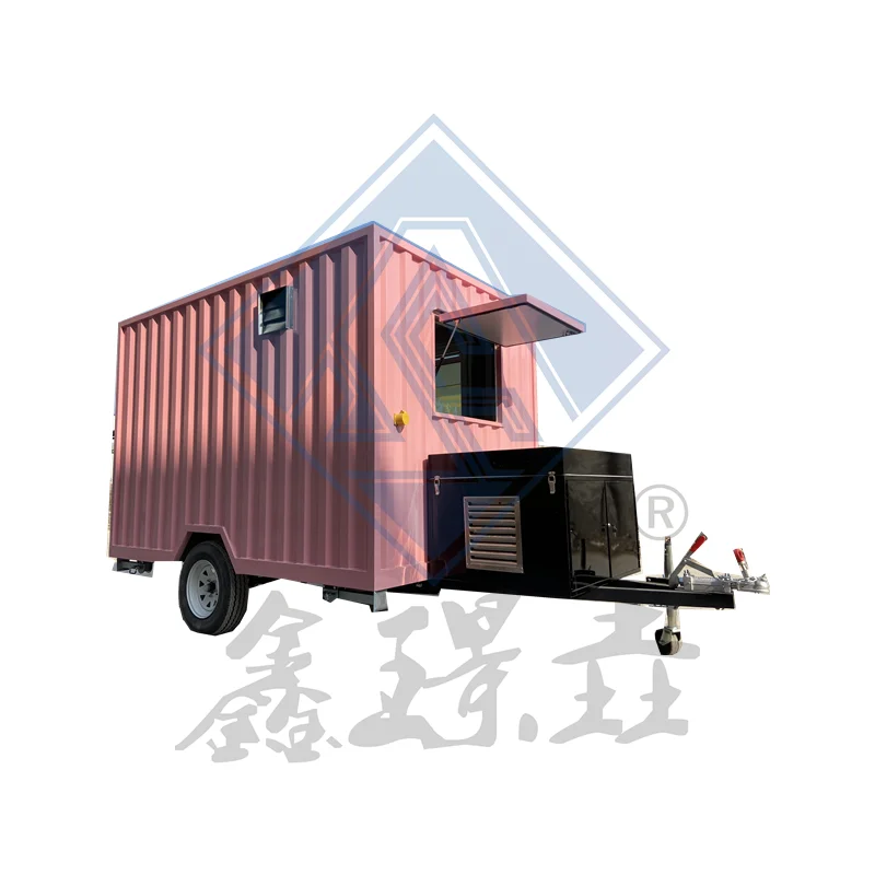Commercial Night Market Outdoor Shopping Mall Container Square Single Axle Customized Mobile Catering Truck Food Truck