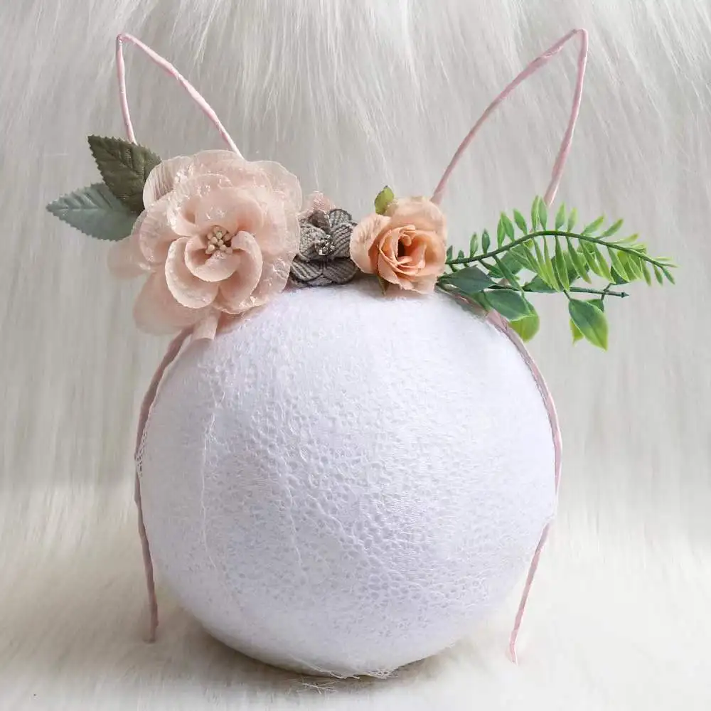 New Summer Girl Simulation Flower Rabbit Ears Hairband  For Vacation