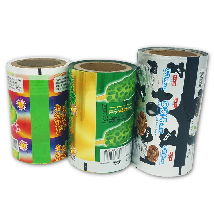 2021 Hot Selling PET/VMPET/PE Laminated Material Snack Nut Packaging Food Grade Plastic Film Roll
