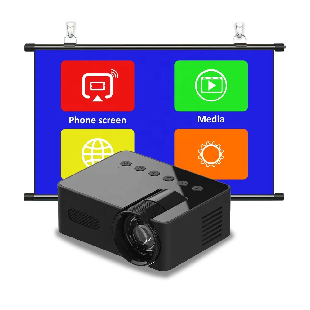 New Design Cheap Mini Beamer Video Projecteur Movie 720p Lcd YT100 Pocket Small Basic Portable Mini Projector For Home Use