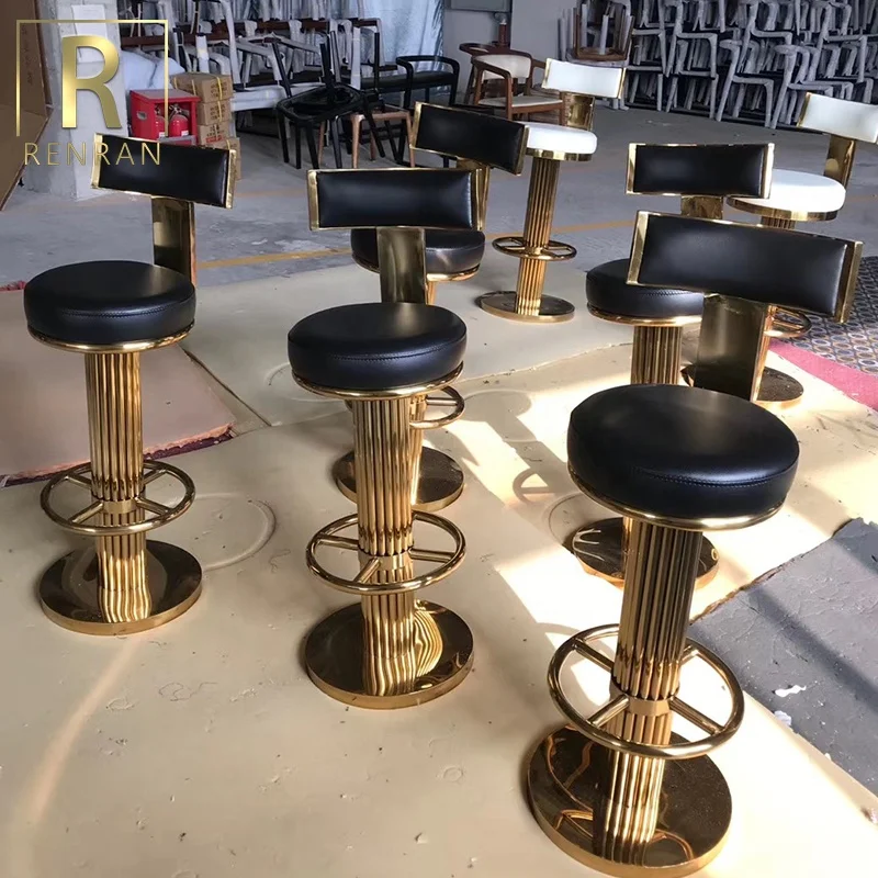 Popular Design Commercial Furniture Stainless Steel Metal Gold bar