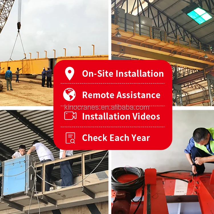 Kenancranes 10 ton 20 ton 30 ton 50 ton Double Girder Overhead Traveling Crane For Warehouse