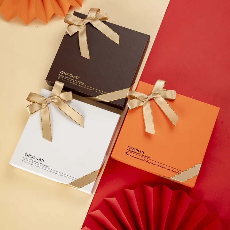 Hot Sale Christmas  Square Gift Luxury Chocolate Bonbon Box Wedding Custom Wholesale Packaging Empty Best Chocolate Box