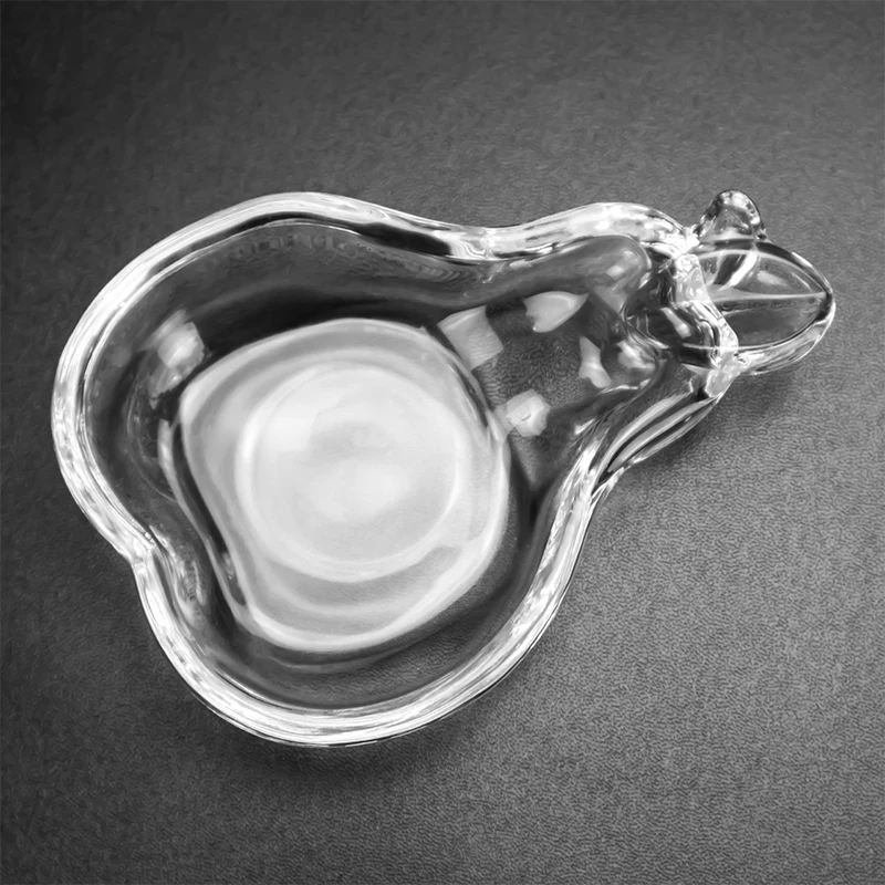 Factory Wholesale Customization Dessert Serving Crystal Clear Glass Dish Plate