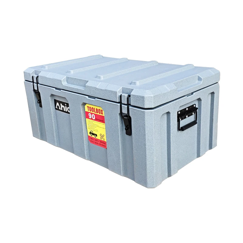 factory wholesale waterproof high quality heavy duty plastic hard transport rolling tool box with wheels
