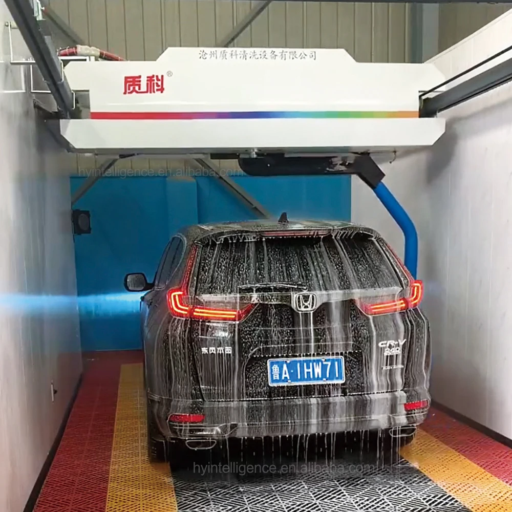 2024 Hot sale gas station touch free self single arm 360 degree rotating foamer car wash machine automatic