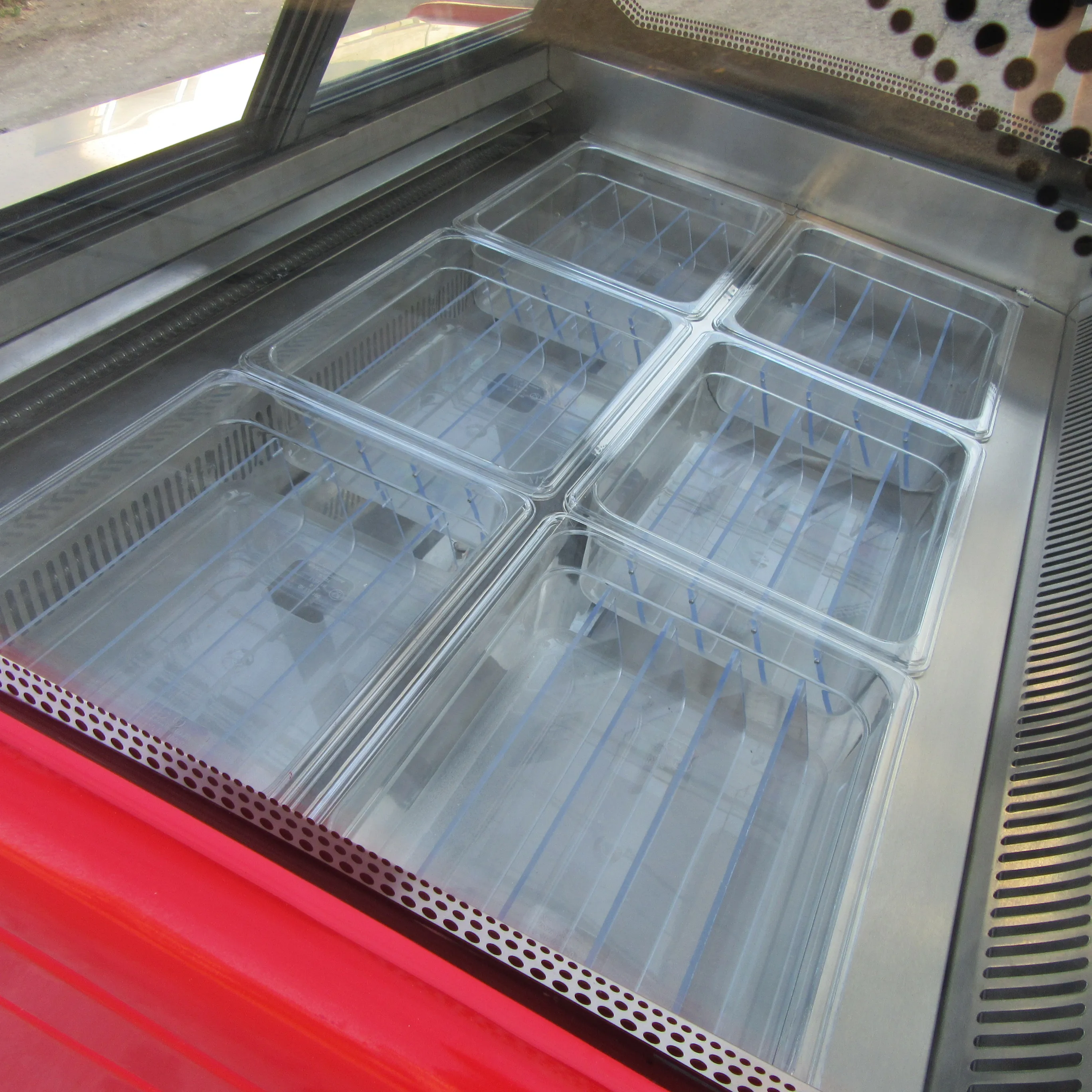 Commercial use 12 Pans freezer refrigerator hard ice cream/popsicle display showcase/gelato ice cream display freeze