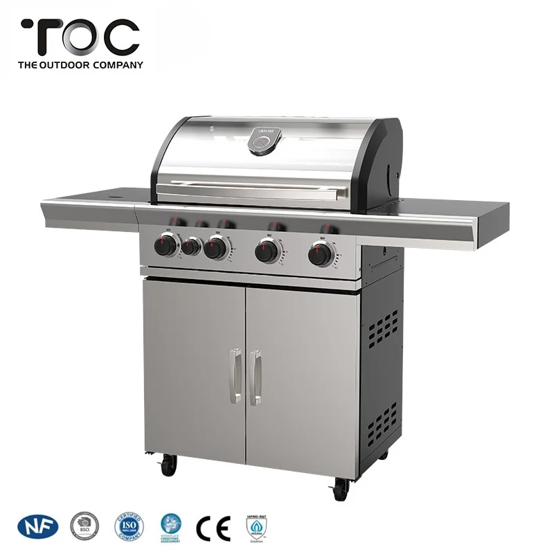 Customized Modern Outdoor Garden Portable Balcony Stainless Steel BBQ Gas Grill