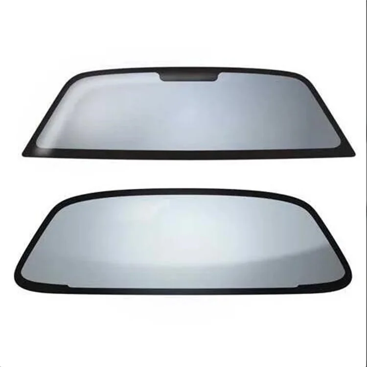 cut to size low resistance ito fto conductive intelligent cover glass panel with black silkscreen border for HMI touch screen