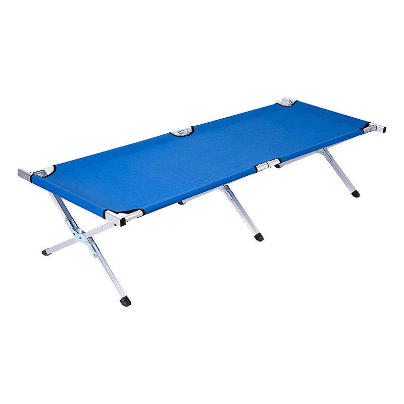 Outdoor Backpacking Deluxe Iron Frame Portable Travel Foldable Sleeping Camping Cot Folding Sleep Bed