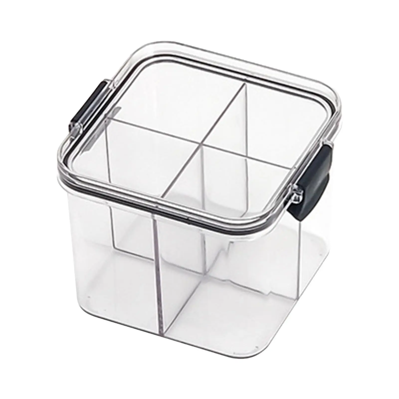 Airtight Food Storage Containers 6 Compartment with Lids Plastic Stackable Airtight Canister For Snack Nut