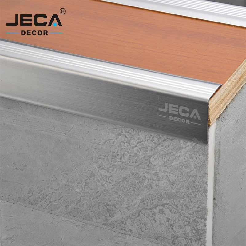 Foshan Factory JECA High Quality Tile Stair Nosing Stair Edge Nosing Trim For Decoration Easy Installation Step Nosing Trim