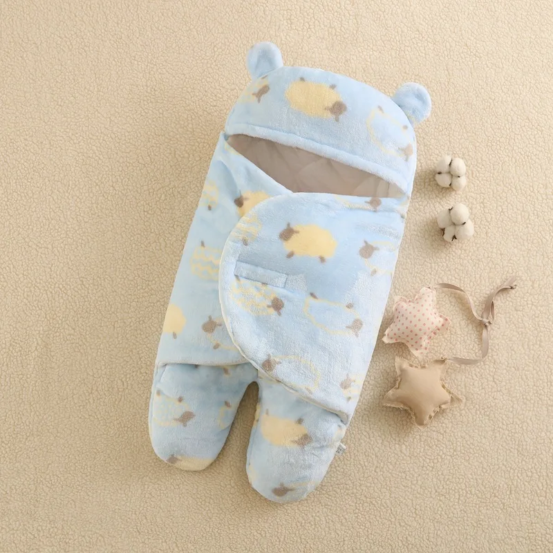Baby Products Newborn Baby sleep sack Soft Infant bear shaped plush Sleeping Bag Stroller Wrap
