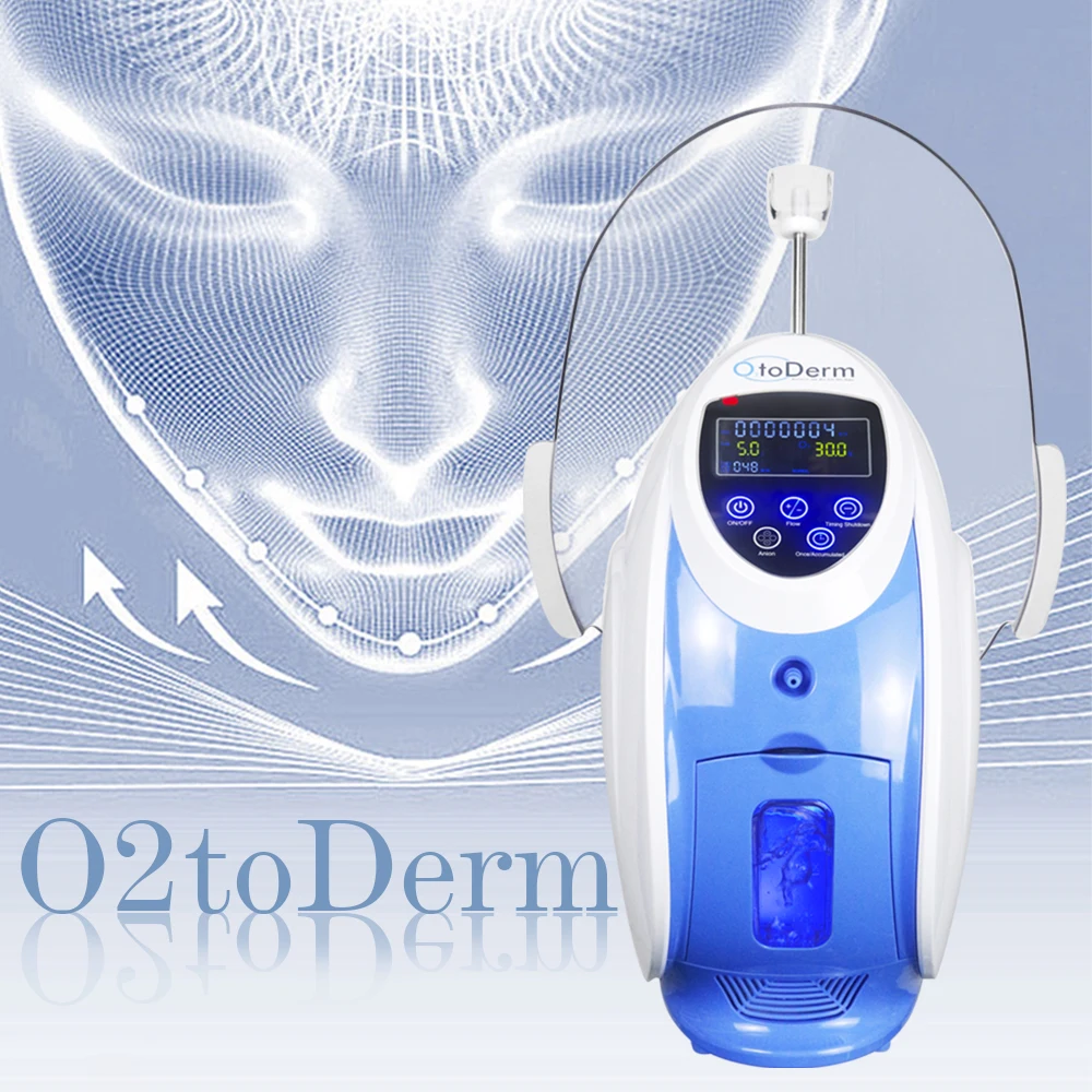 Korea O2toderm Oxygen Facial Machine Otoderm Oxygen Skin Rejuvenation Spray Gun Jet Peel Oxygen Dome Therapy Beauty Machine