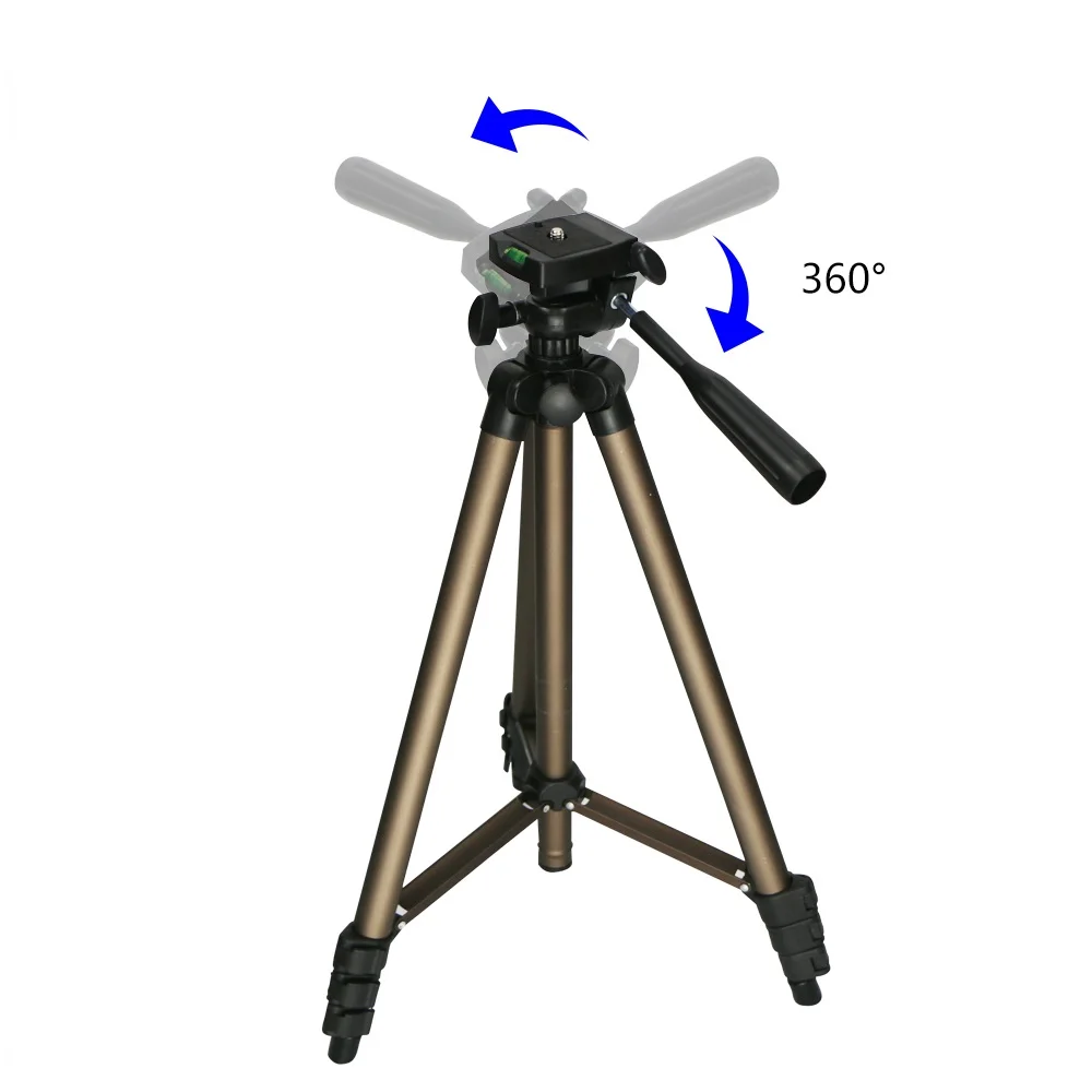 Новый легкий алюминиевый штатив Weifeng WT 3130 для камеры Адаптер смартфона 124 см Гибкий портативный WT3130 с