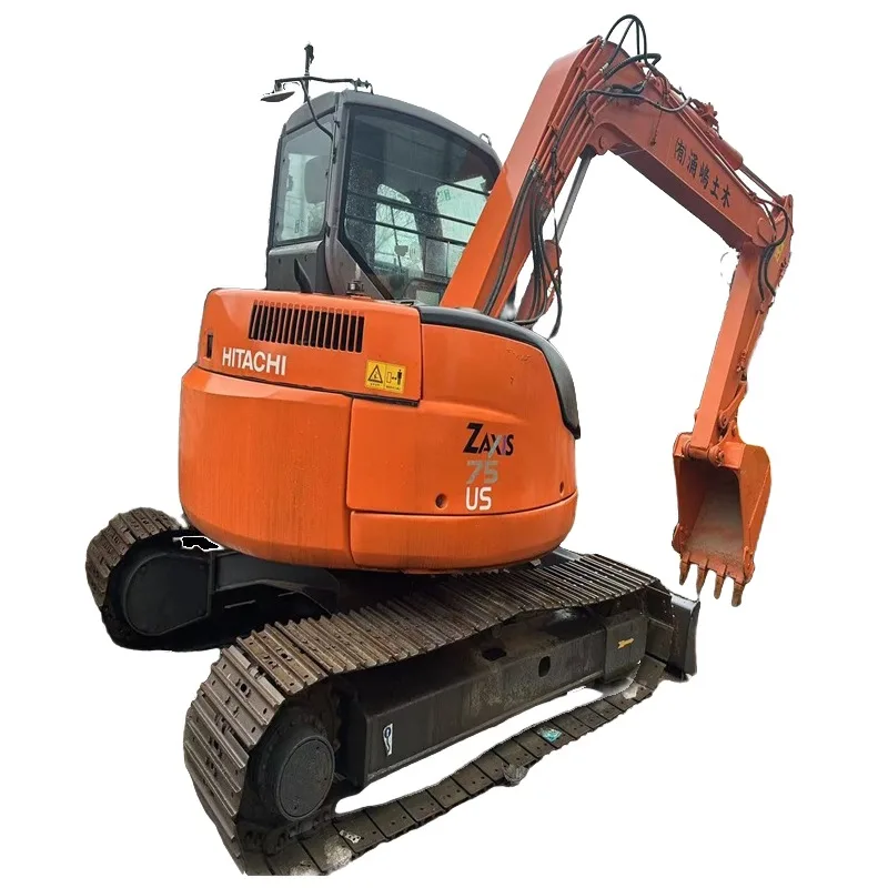 7ton mini Excavator Used Hitachi Zx75 Zx60 Zx80 Zx70 Secondhand Mini Low Working Hour Engineering Construction Machine for Sale