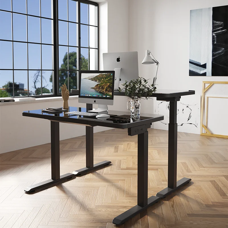 Wholesale Customization Workstation Adjustable Height Ergonomic Sit Standing Desks Electric Office Computer Lifting Table Frame