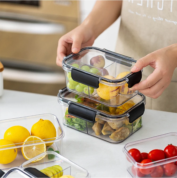 
MONAZONE Food-grade Refrigerator Storage Box Portable Lunch Box Fruit Frozen Sealed Box 
