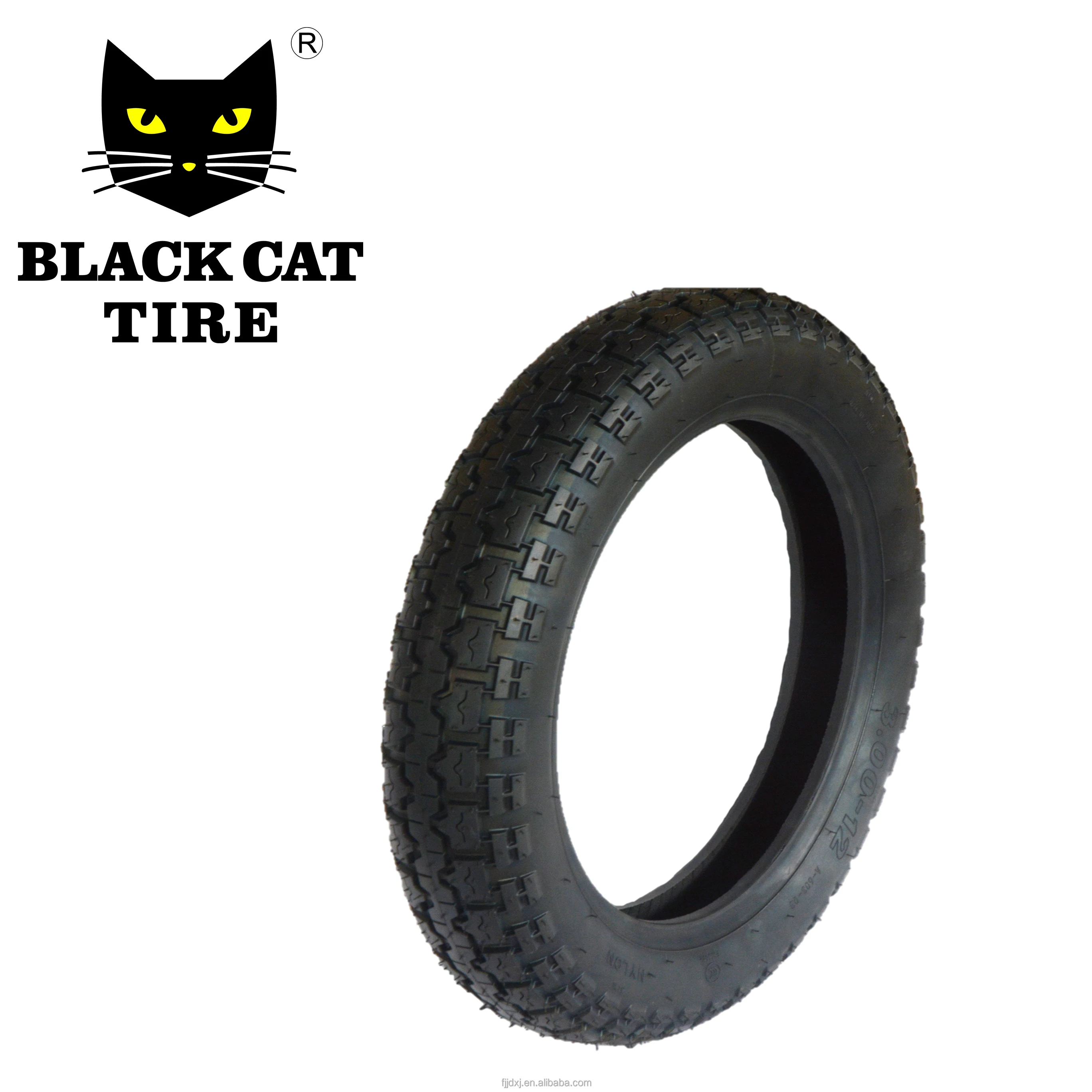 Black Cat tire 3.00-12 47J 6PR Tube Tire motorcycle tire