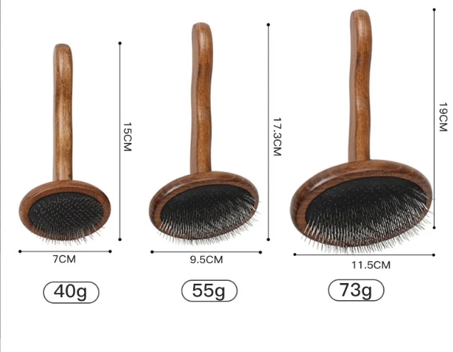 High-quality Wooden Handle Pet Brushes And Combs For Grooming eco-friendly Wooden Pet Care Kit