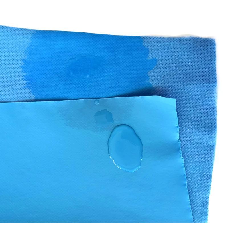 Laminated hydrophilic Non woven fabric for making medical bed sheet