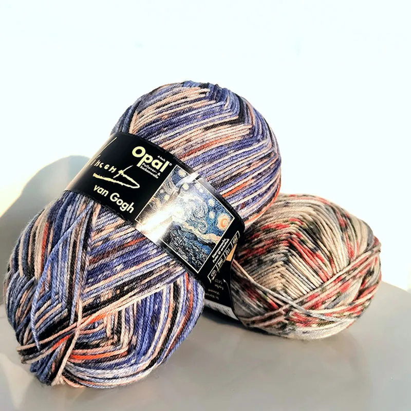 Opal Vincent Van Gogh Sock Yarn Merino Nylon Blended Colored Hand Knitting For Sock Shawl Scarf Sweater