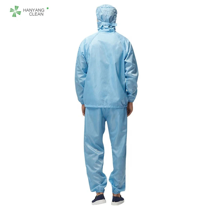 H-1107 Clean room clothing esd garment anti static worker clothes dress