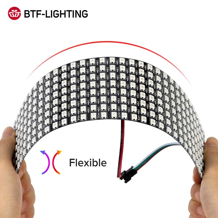 Sale Much Flexible Programmable Digital 5050 Smd Ws2812b 8x8 16x16 8x32 led matrix