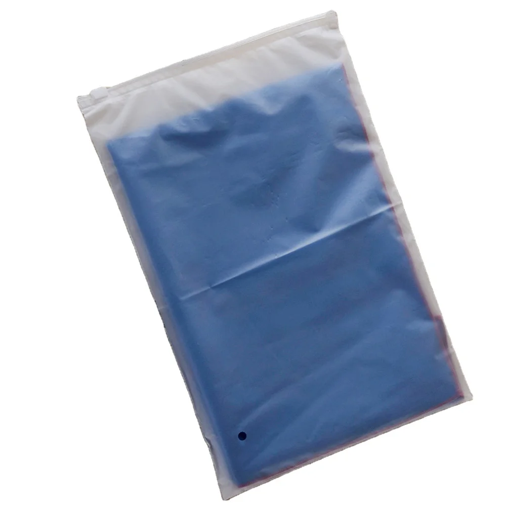 Zip Bags Plastic Packaging Clothing Zipper Lock Bag with Mini Foil Stand up Frosted Pvc for Custom Pouch Clothes Printed Black