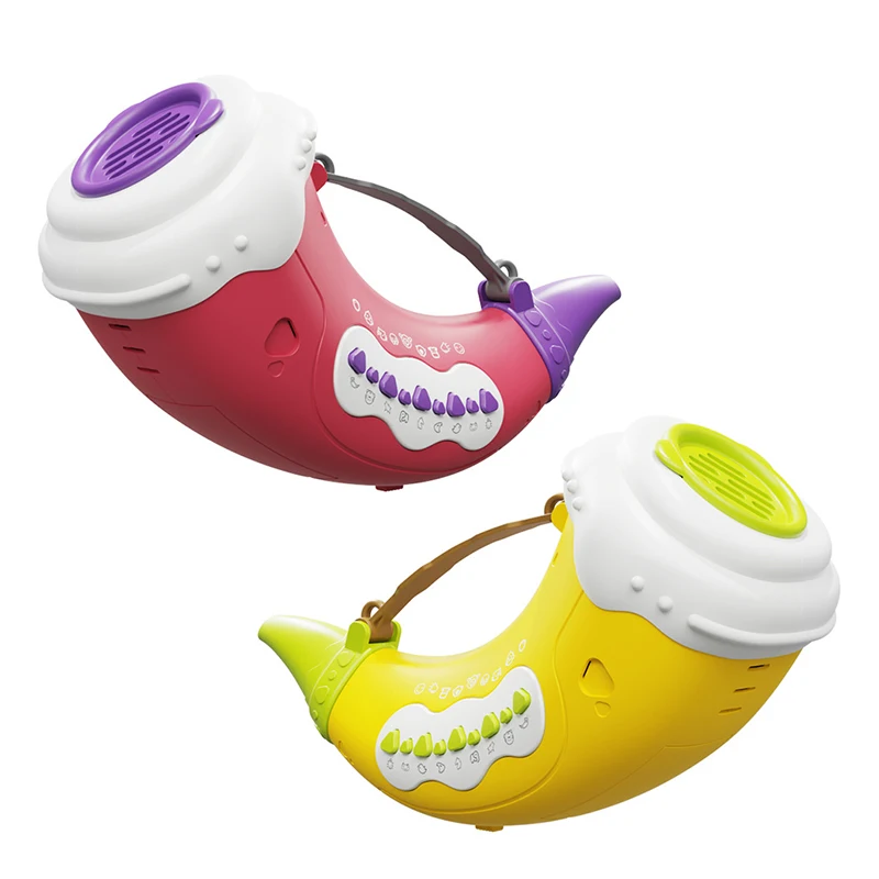 Baby montessori sensory animal sound horn loud portable speakers toy harmonica musical instrument for sale