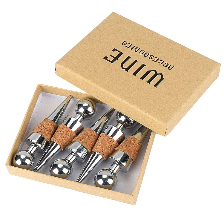 Alcohol Bottles Sealer Champagne Stoppers Kitchen Bar Accessory Fresh Keeping Multi Colour Bronze Red Wine Bottle Stopper