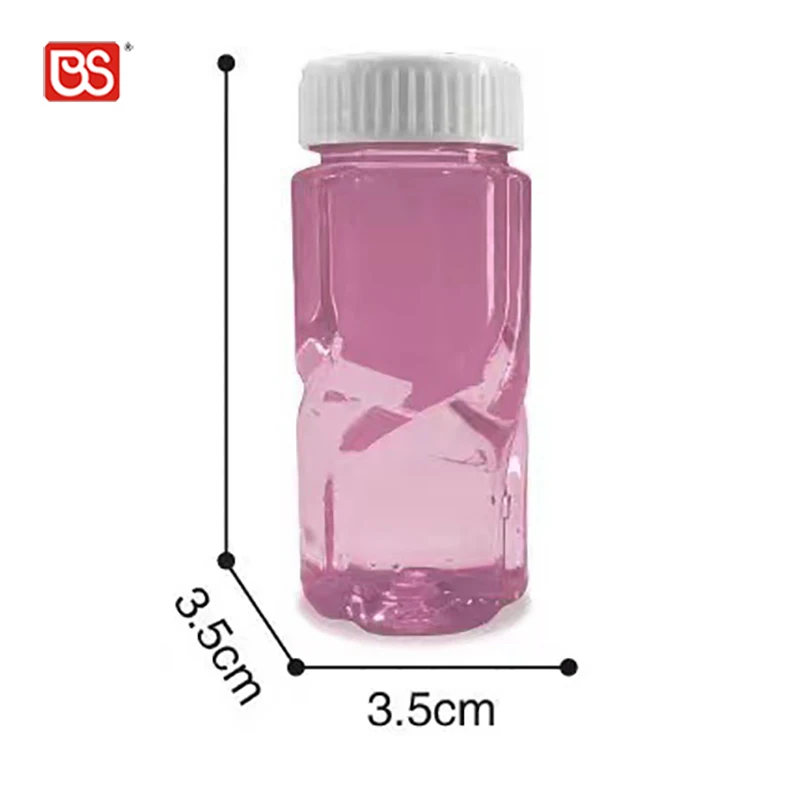 BS Toy 12Pcs 32CM 2 IN 1 Outdoor Space Rocket Shapes Giant Bubble Wand Kids Emo ji Bubble Blower Stick With 140ML Bottle