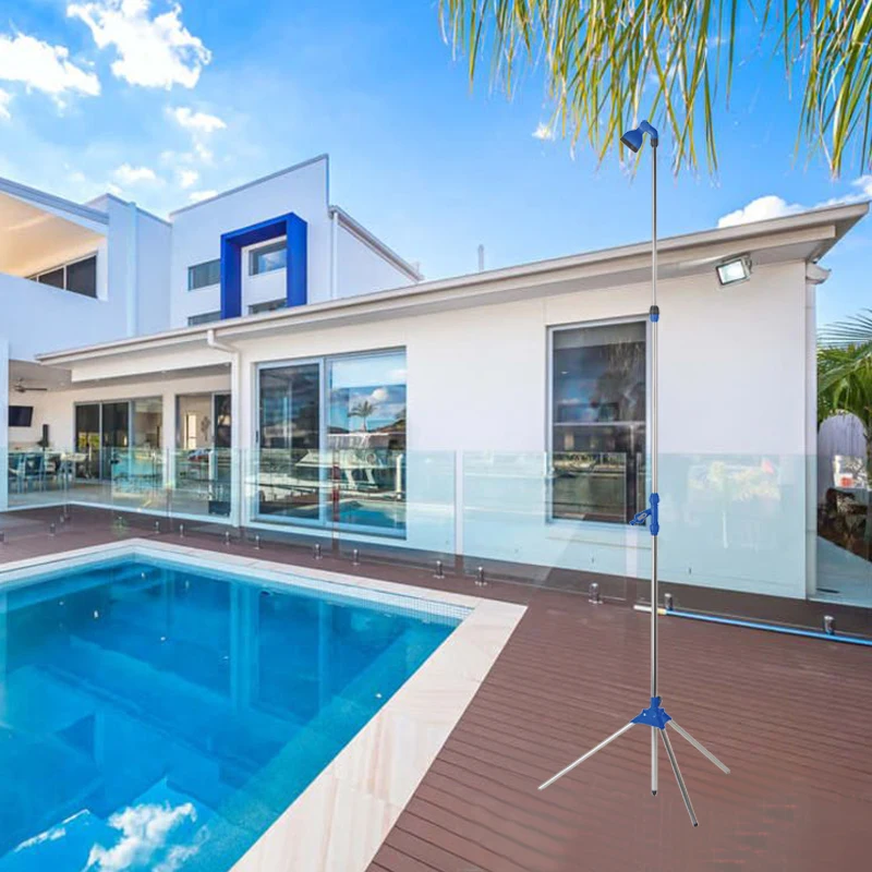 STARMATRIX Portable Poolside Outdoor Shower with on/off Valve and Tripod Stand