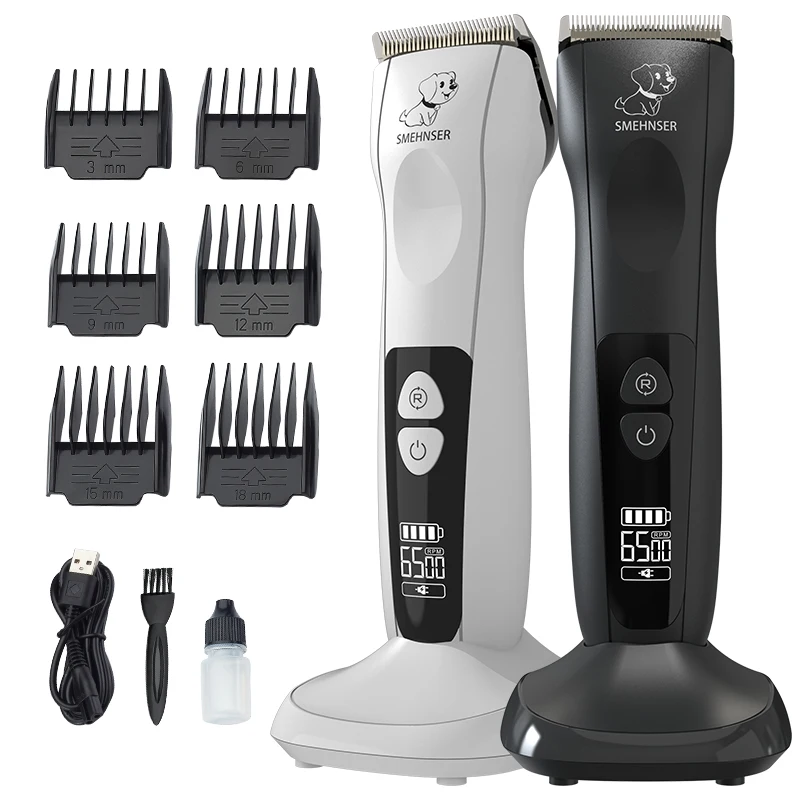 Pet Dog Hair Trimmer Animal Rechargeable Electric Grooming Clippers Cat Cutter Machine Shaver Electric Scissor Clipper