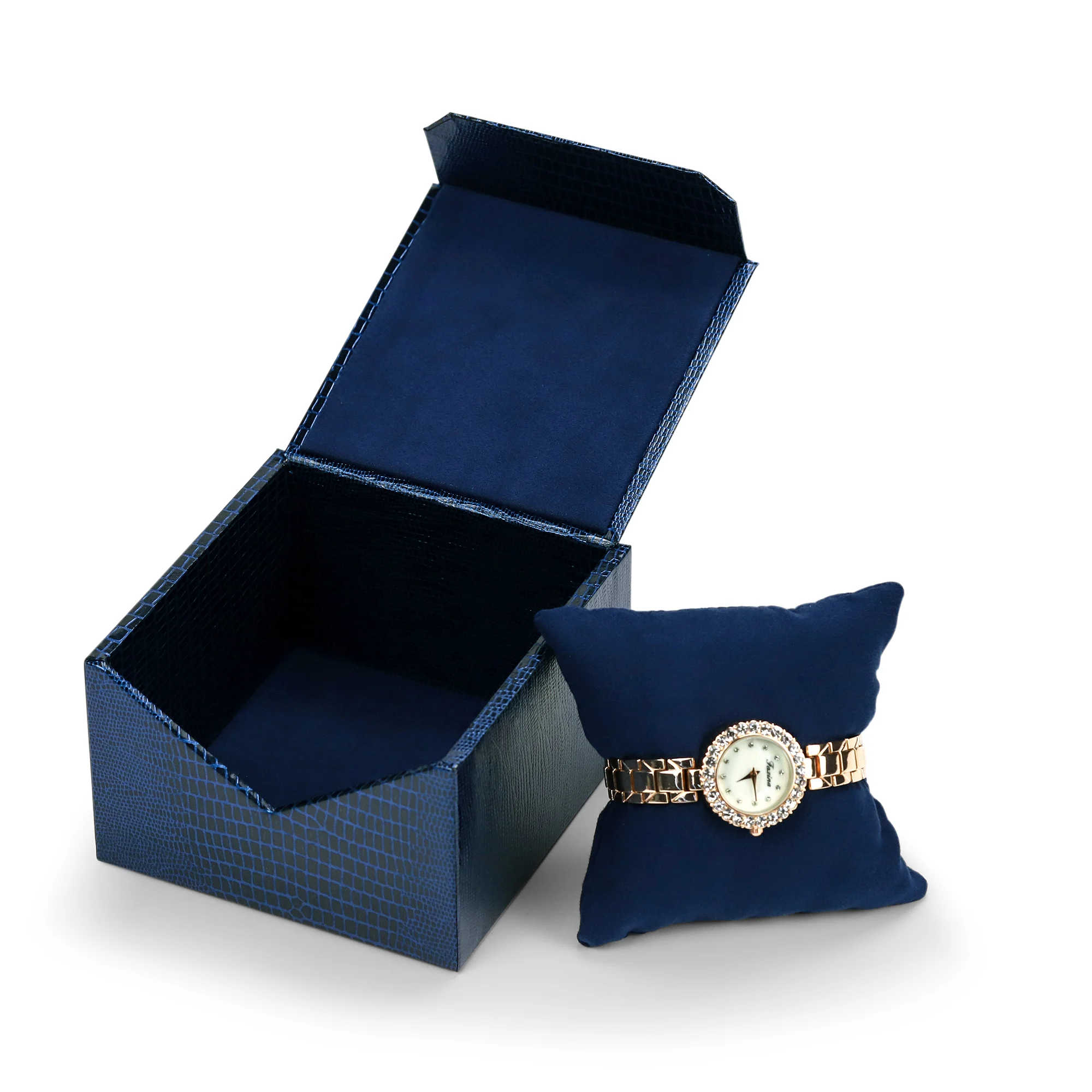 Luxury Watch Gift Packaging Hard Paper Storage Box in Leather PU Plastic PC Materials Cardboard Watch Case