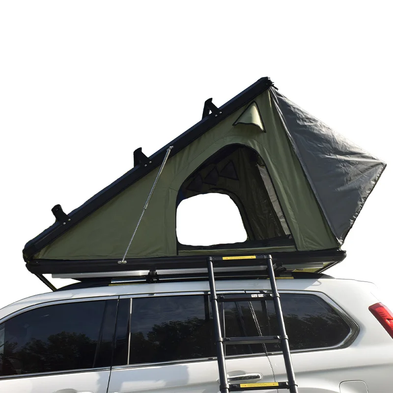 Hot Sale Hard Shell Adventure Roof Top Tent Aluminum Triangle Shell Camping SUV Car Roof Tent