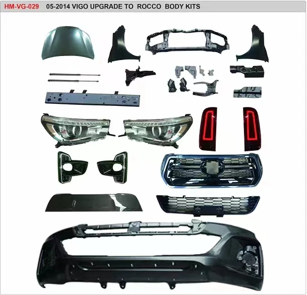 Auto Body Parts Upgrade Rocco Body Kit For 2005-2014 Toyota Hilux Vigo